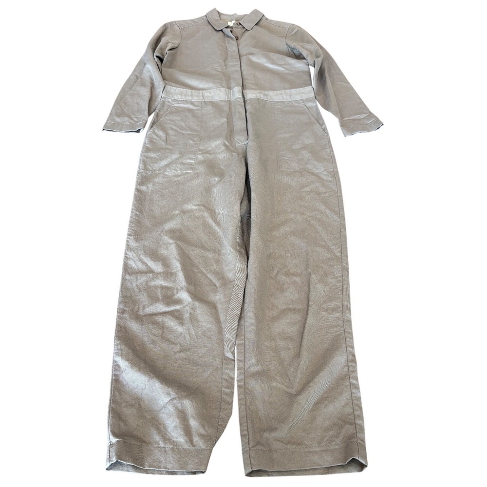 NWOT Aritzia Wilfred Free taupe long sleeve boiler suit jumpsuit womens' size 2 - Picture 2 of 12